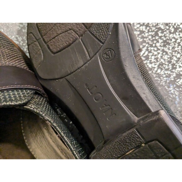 Naot Wind Shoes Womens 37 (6-6.5) Rattlesnake Loafers Brown Iridescent Leather - Picture 8 of 11